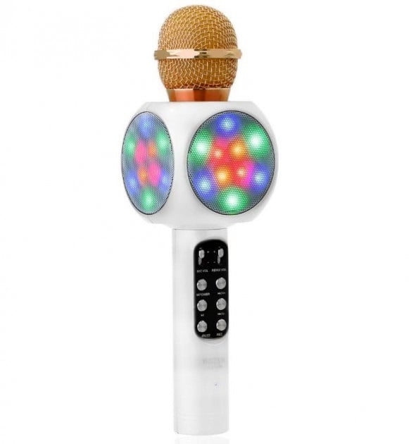 Микрофон портативный WSTER WS-1816 беспроводной Белый (SM 018)