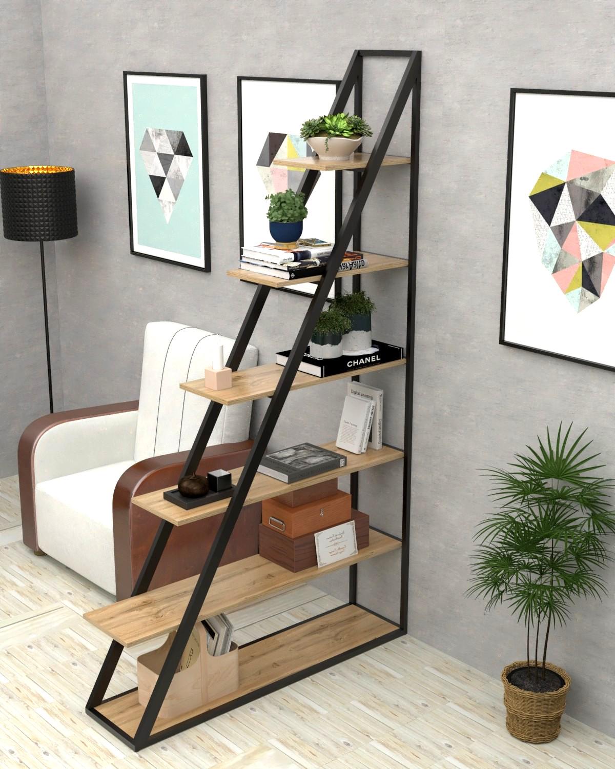 Стеллаж EcoLoft Триан DSP-1456-1 Дуб Аппалачи (34703387)