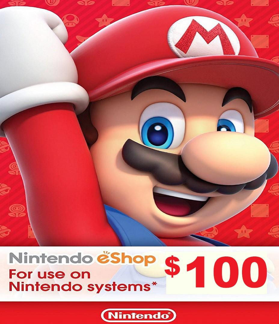 Картка оплати Nintendo eShop Card 100 USD регіон US (75610521)