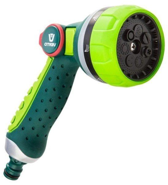 Насадка для полива Verto 1/2-3/4" 7 функций плавная регулировка напора воды большим пальцем (15G710) - фото 2 Насадка для полива Verto 1/2-3/4" 7 функций плавная регулировка напора воды большим пальцем (15G710) - фото 2