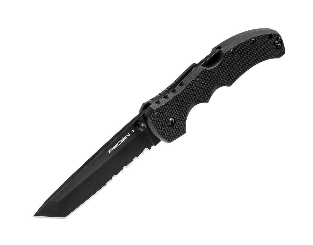 Ніж складаний Cold Steel Recon 1 Tanto Serrated S35VN бойовий армійський (27BTH) - фото 3