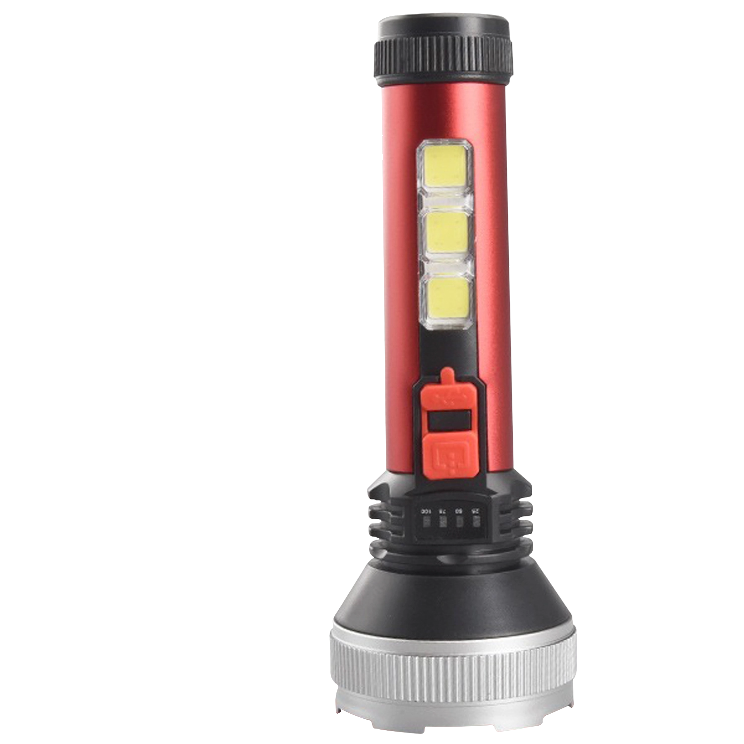 Фонарь ручной XBalog BL 120 Lm-COB боковая лампа/3 режима/USB/индикация заряда Красный (1cb1ea6c)