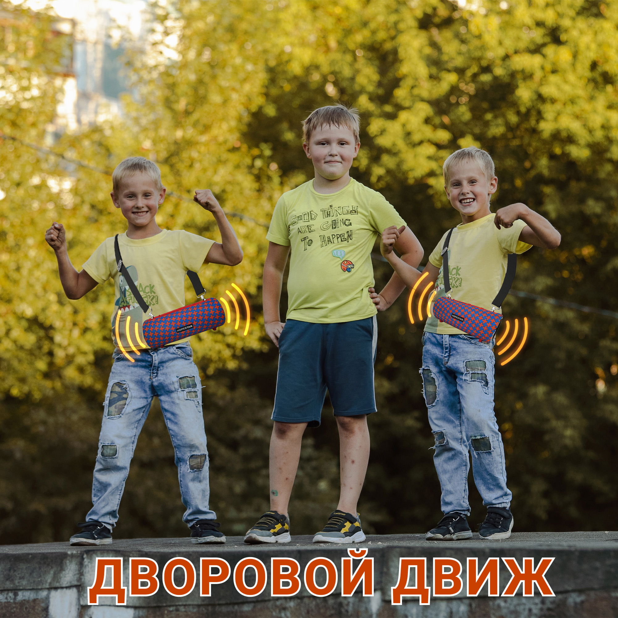 Акустическая система Hopestar PowerBank H39 Красно-синий - фото 15 Акустическая система Hopestar PowerBank H39 Красно-синий - фото 15