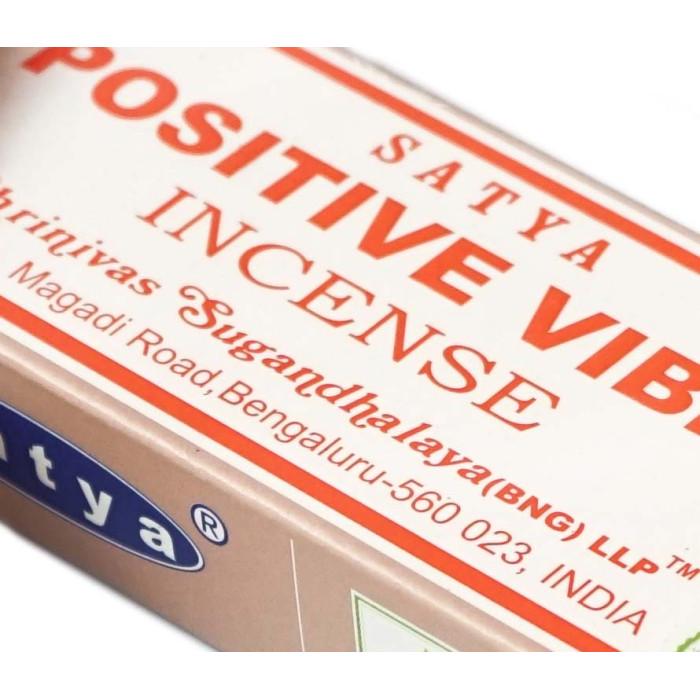 Аромапалочки Satya Positive Vibes Позитивные вибрации 15 г (9130917) - фото 2 Аромапалочки Satya Positive Vibes Позитивные вибрации 15 г (9130917) - фото 2