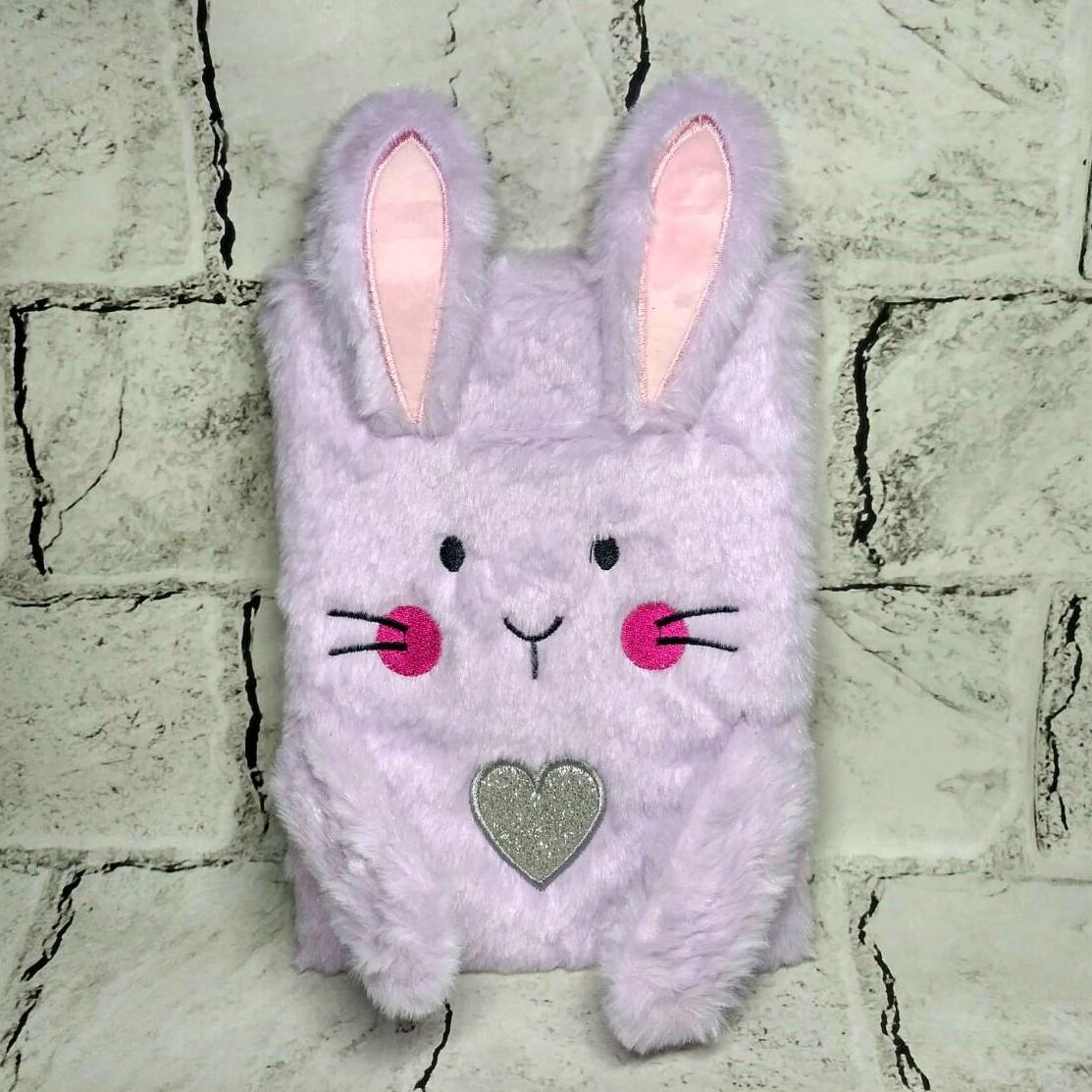 Блокнот Зайчик 80 листов в клетку Сиреневый (MR-1994)