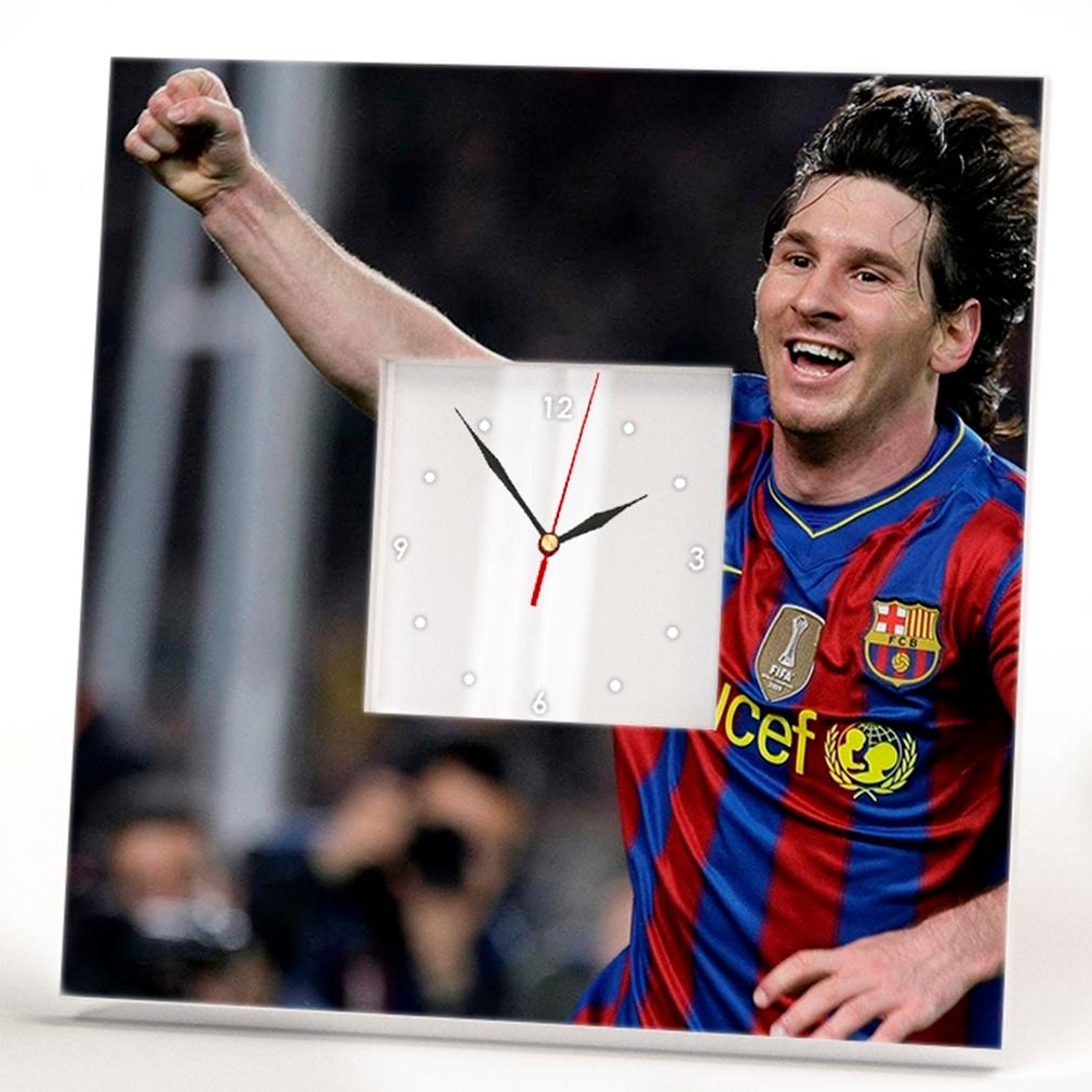 Часы с фото Лионель Месси 260x260 мм (C03070)