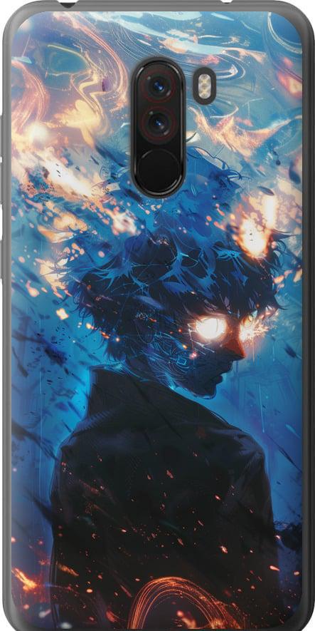 Чехол на Xiaomi Pocophone F1 Сатору Годжо (6129u-1556-42517)