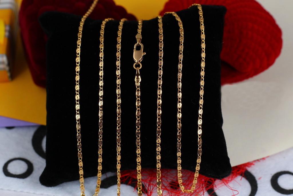 Цепь Xuping Jewelry Волнистая улитка 50 см 2 мм Золотистый