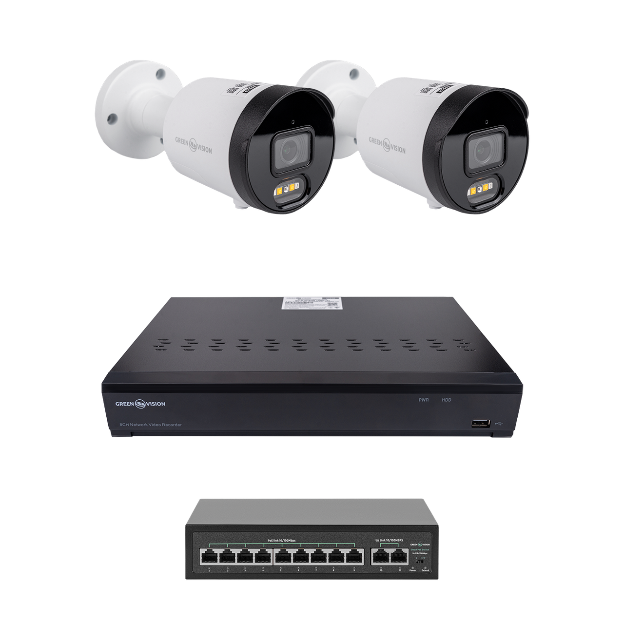 Комплект видеонаблюдения на 2 камеры GV-IP-K-W102/2 4MP Ultra AI Комплект видеонаблюдения на 2 камеры GV-IP-K-W102/2 4MP Ultra AI