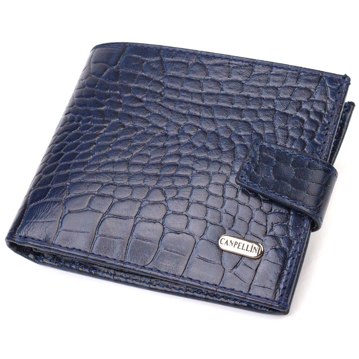Кошелек мужской кожаный Canpellini 21889 Синий (55668)