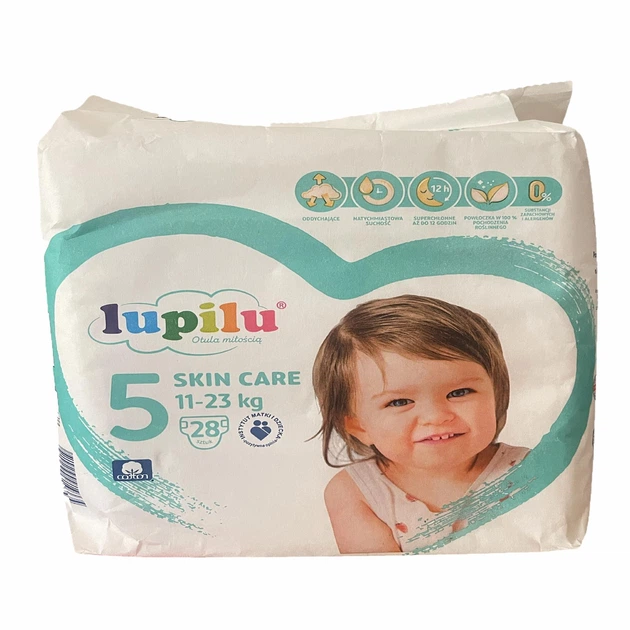 Підгузки дитячі Lupilu Skin Care 5 Junior 11-23 кг 28 шт. (103173264)