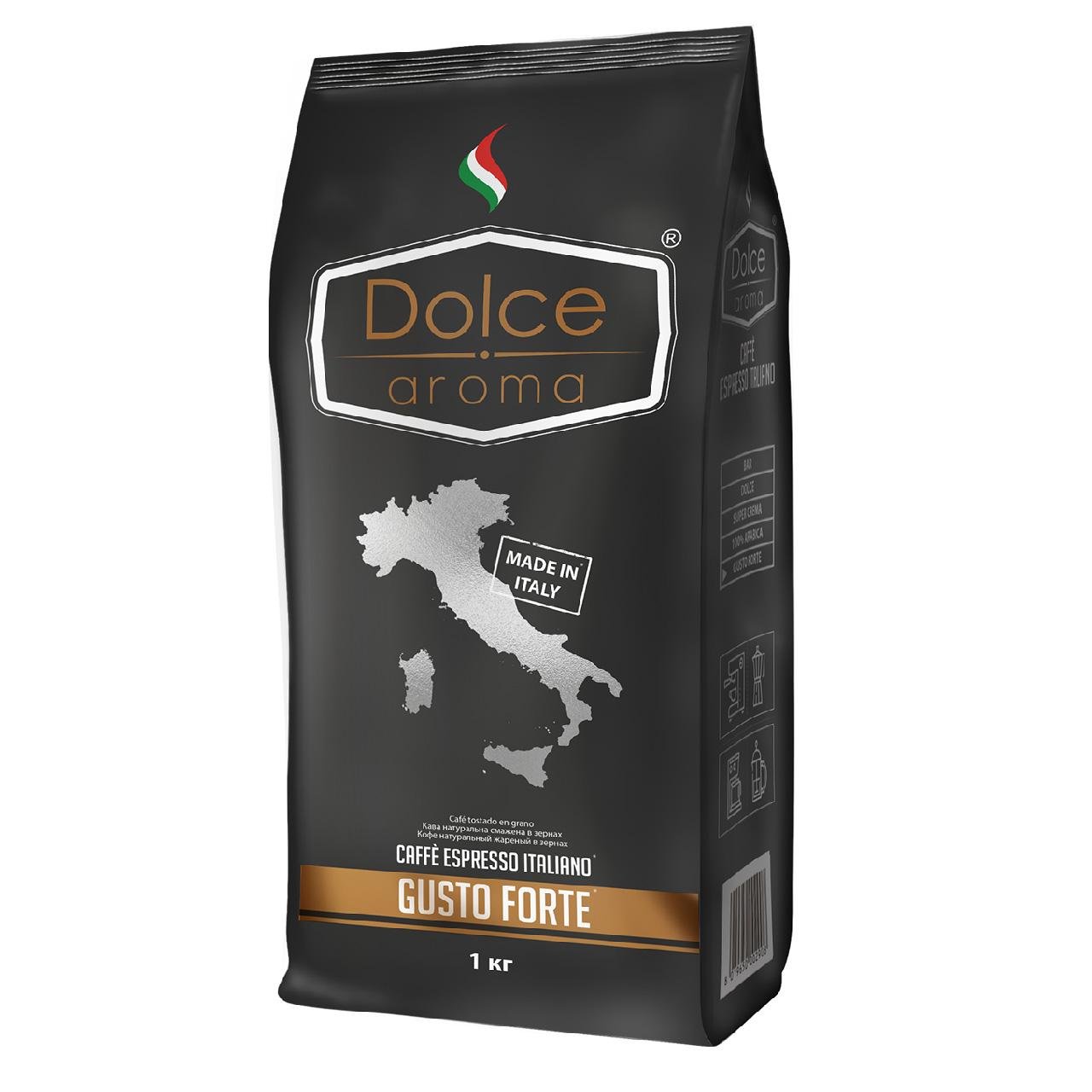 Кава в зернах Dolce Aroma Gusto Forte 1 кг (20335761)