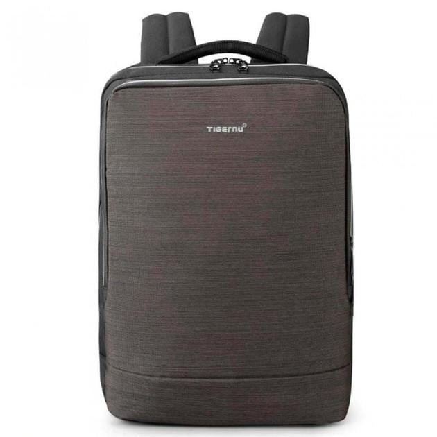 Рюкзак городской офисный Tigernu T-B3331A расширяющийся 22 л с USB для ноутбука 15,6'' Black (17056)