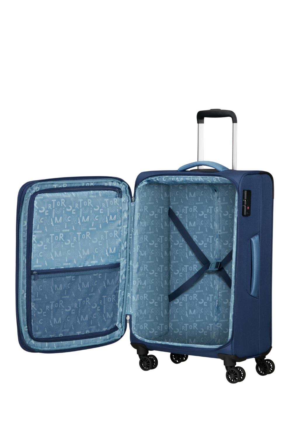 Чемодан American Tourister PULSONIC 68x44x27/30 см Темно-синий (MD6*41002) - фото 3