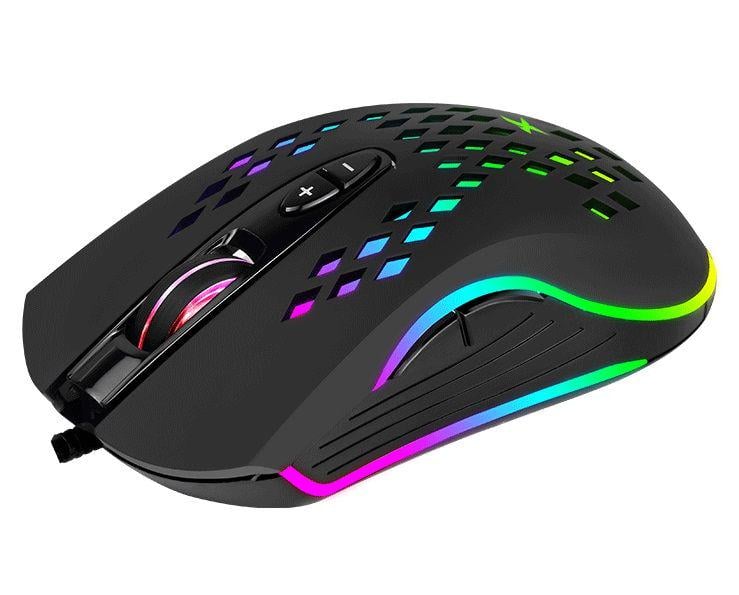 Миша Xtrike ME GM-222 USB оптична RGB Black (48689) Миша Xtrike ME GM-222 USB оптична RGB Black (48689)