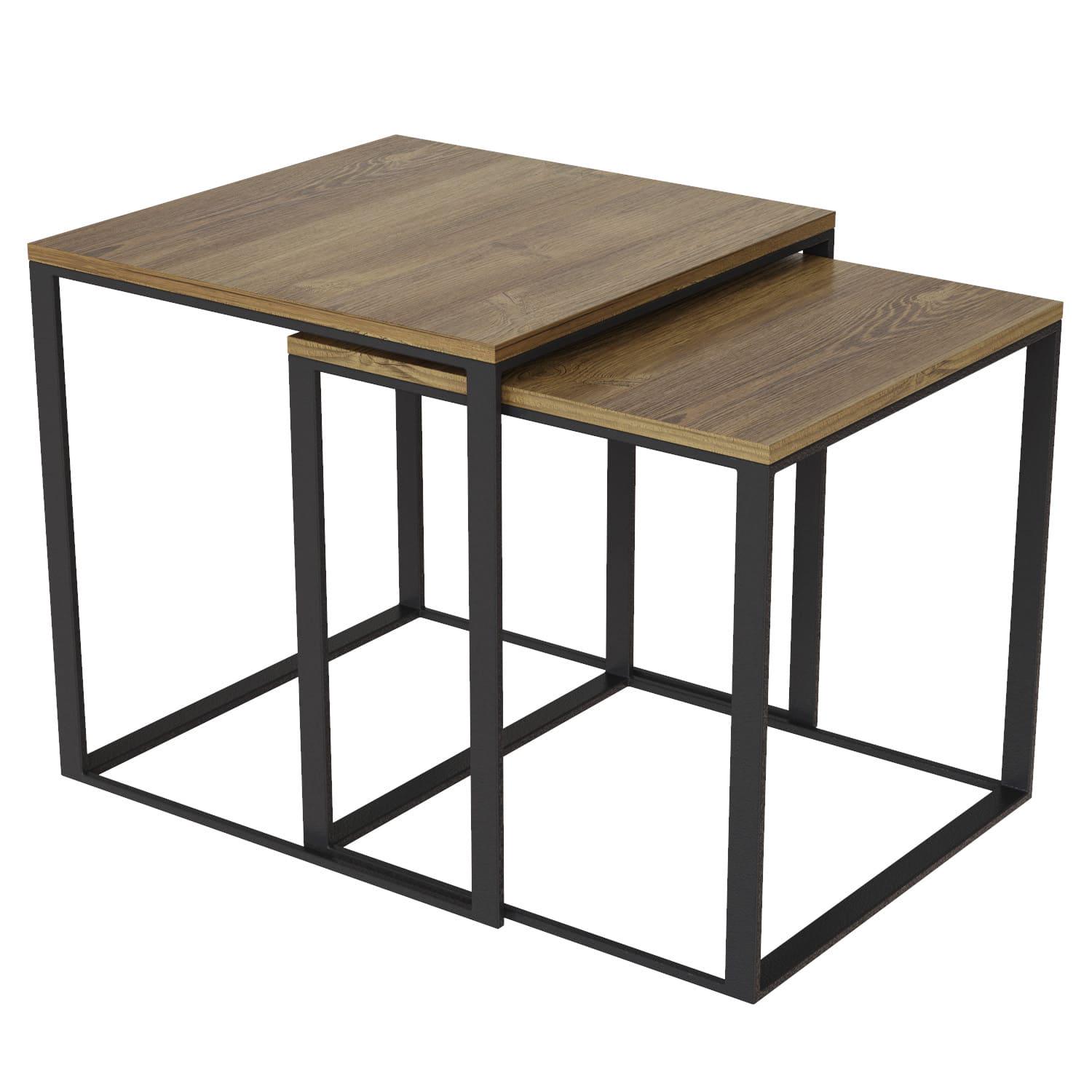 Журнальный столик Ascet 2в1 530x530x530 мм Дуб барокко (GAAS14080000030) - фото 1 Журнальный столик Ascet 2в1 530x530x530 мм Дуб барокко (GAAS14080000030) - фото 1