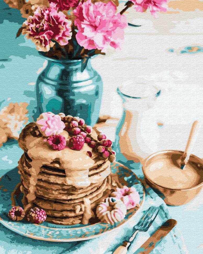 Картина по номерам Brushme Панкейки на завтрак (GX34848) Картина по номерам Brushme Панкейки на завтрак (GX34848)