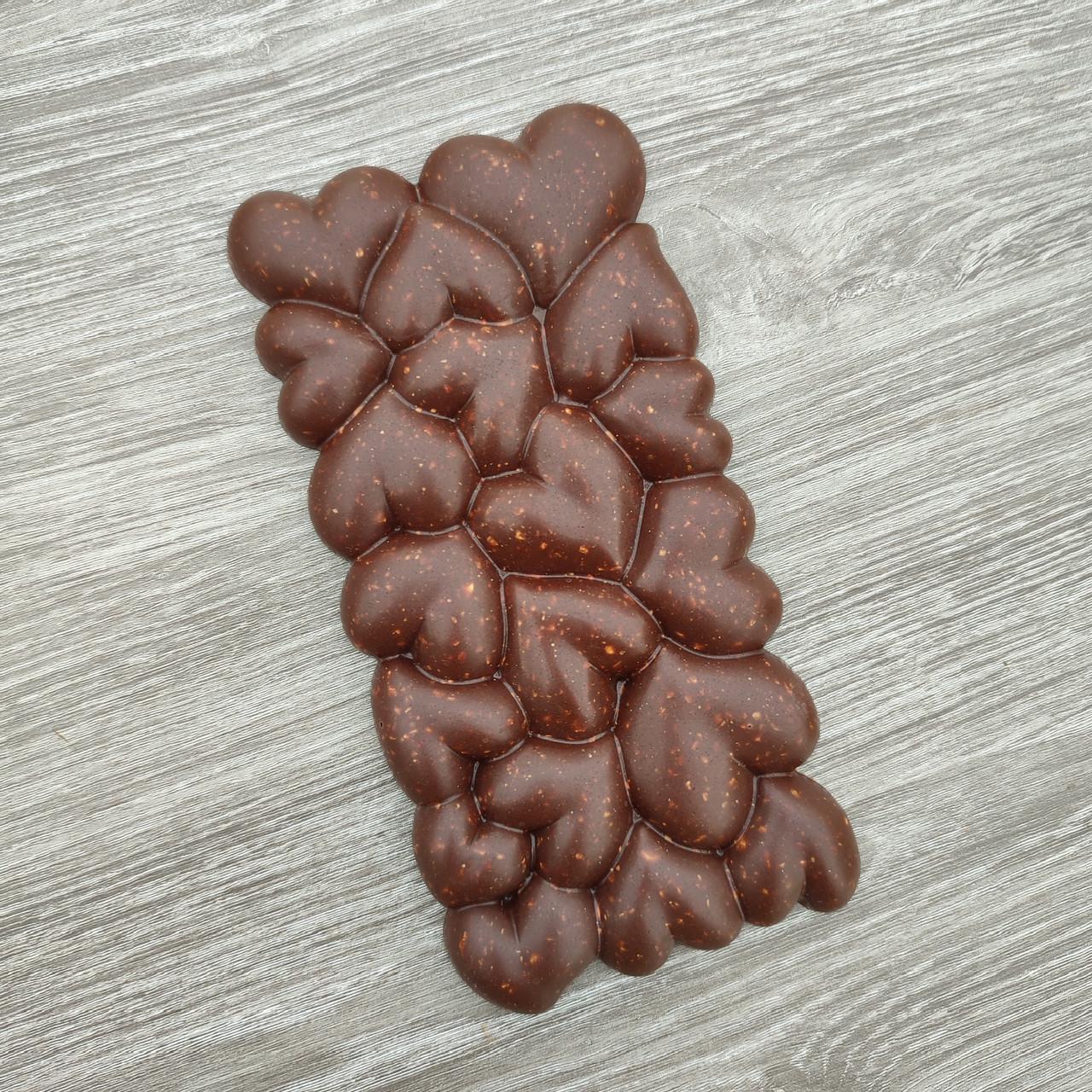 Шоколад молочный 55% на меда с измельченными орехами 90 г (2657542044)