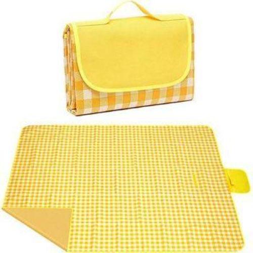 Коврик для пикника водонепроницаемый складной 200х150 см Желтый (79014)