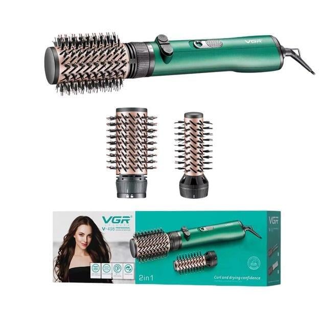 Набір для укладання волосся VGR V-498 стайлер що обертається Green (609368)