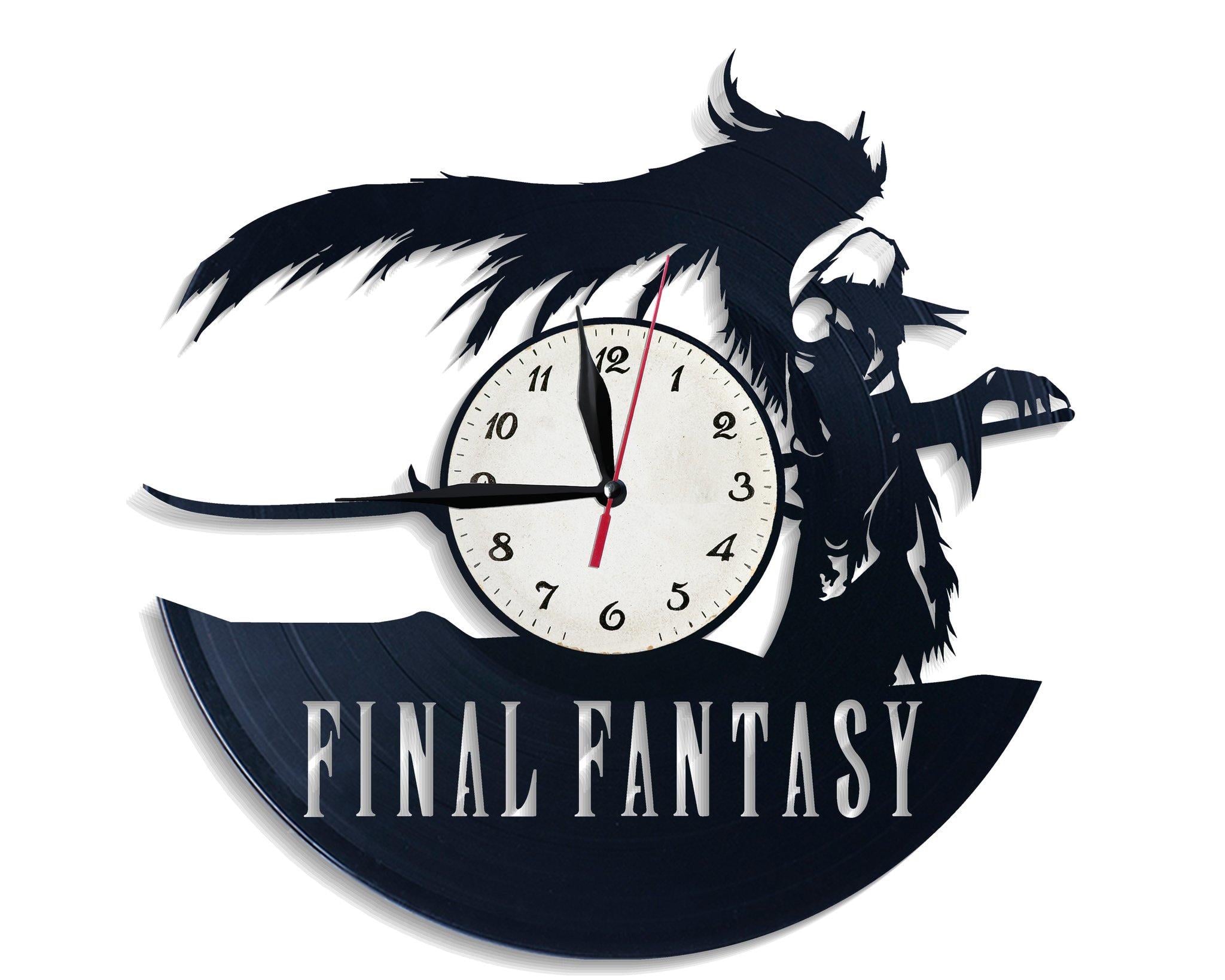 Часы настенные Final Fantasy 2620 из виниловой пластинки
