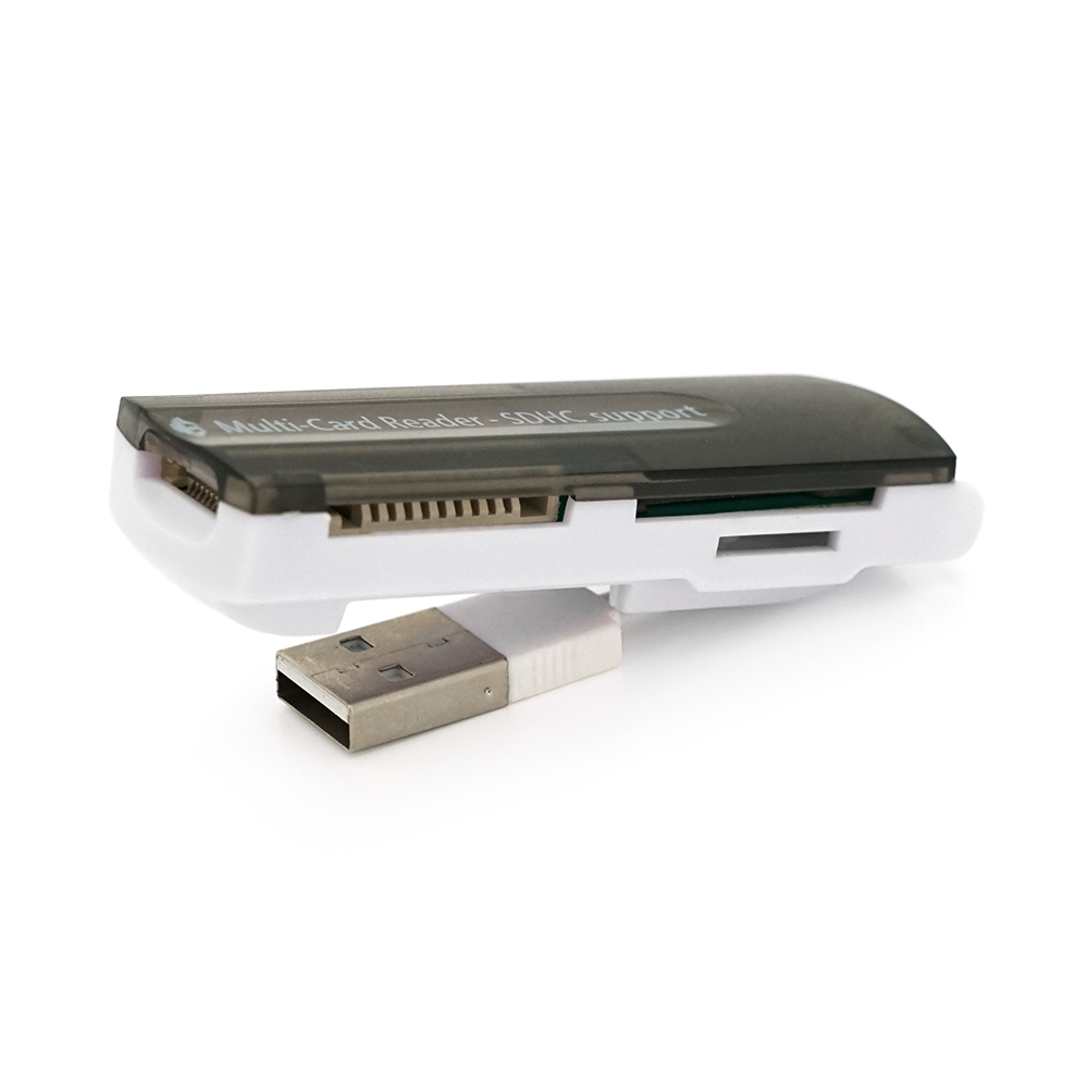Кардидер в Универсальный Merlion CRD-7BL 4в1 USB2.0 для TF Micro SD Черный (32490)