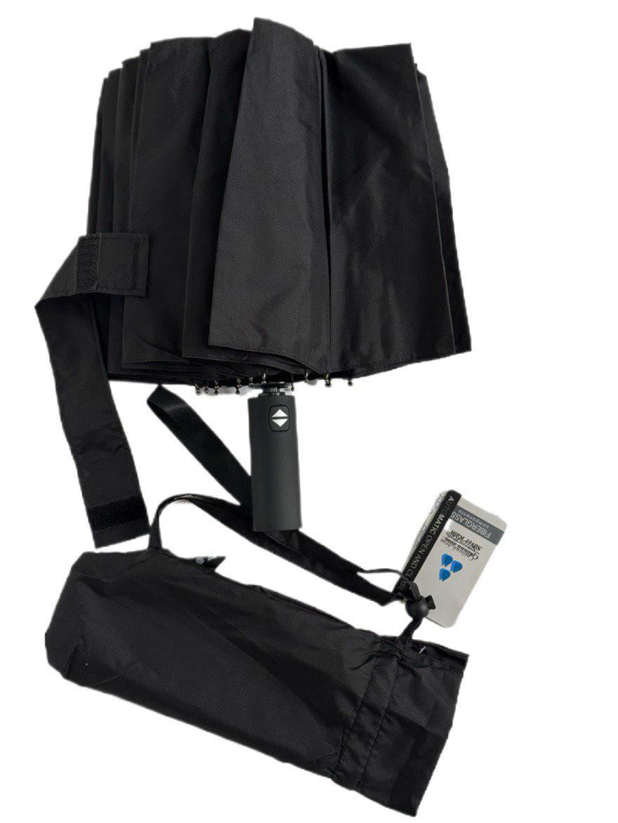 Парасолька автоматична чоловіча Срібний дощ 16 подвійних спиць Чорний (251604) (251604) - фото 2