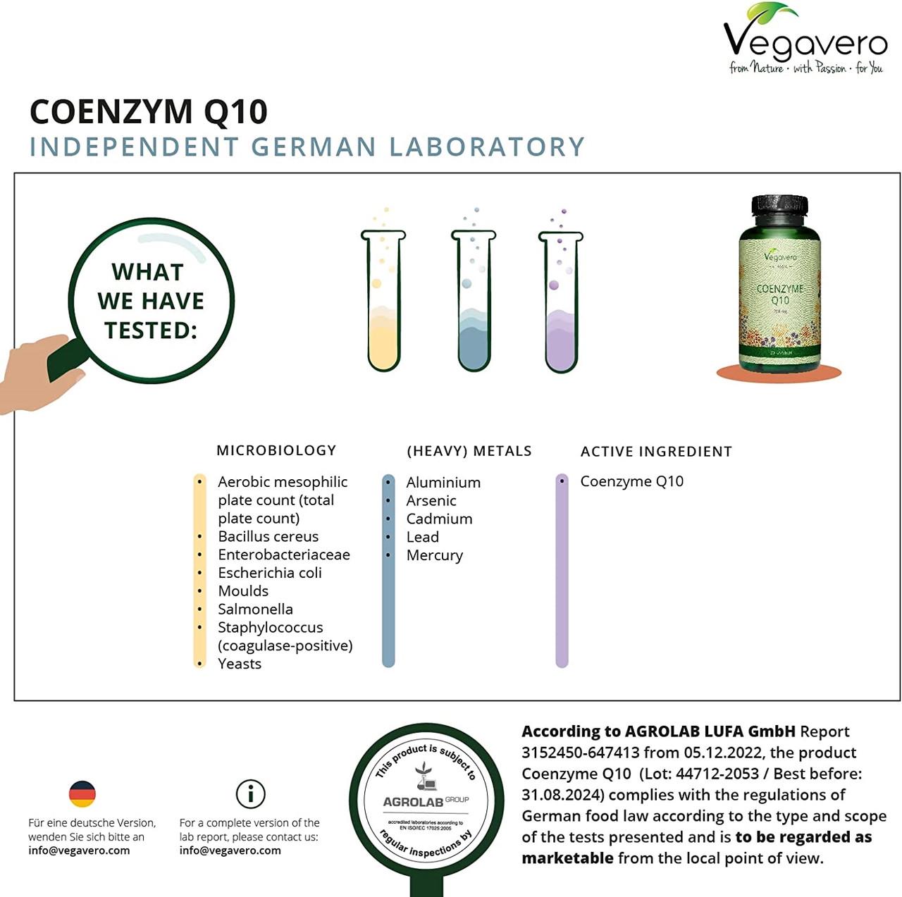 Витамины для иммунитета Vegavero Коэнзим Q10 200 мг 120 капс. (50094592) - фото 4