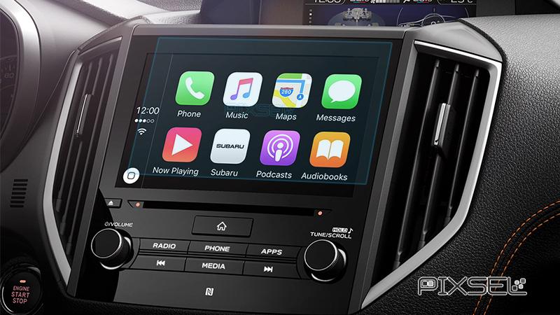 Стекло защитное Pixsel гибридный глянец на монитор SUBARU FORESTER 9,3“ 2019