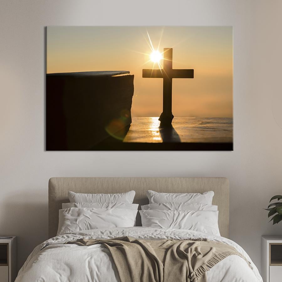 Настенний декор Силуэт креста 80x54 см (1811-1)