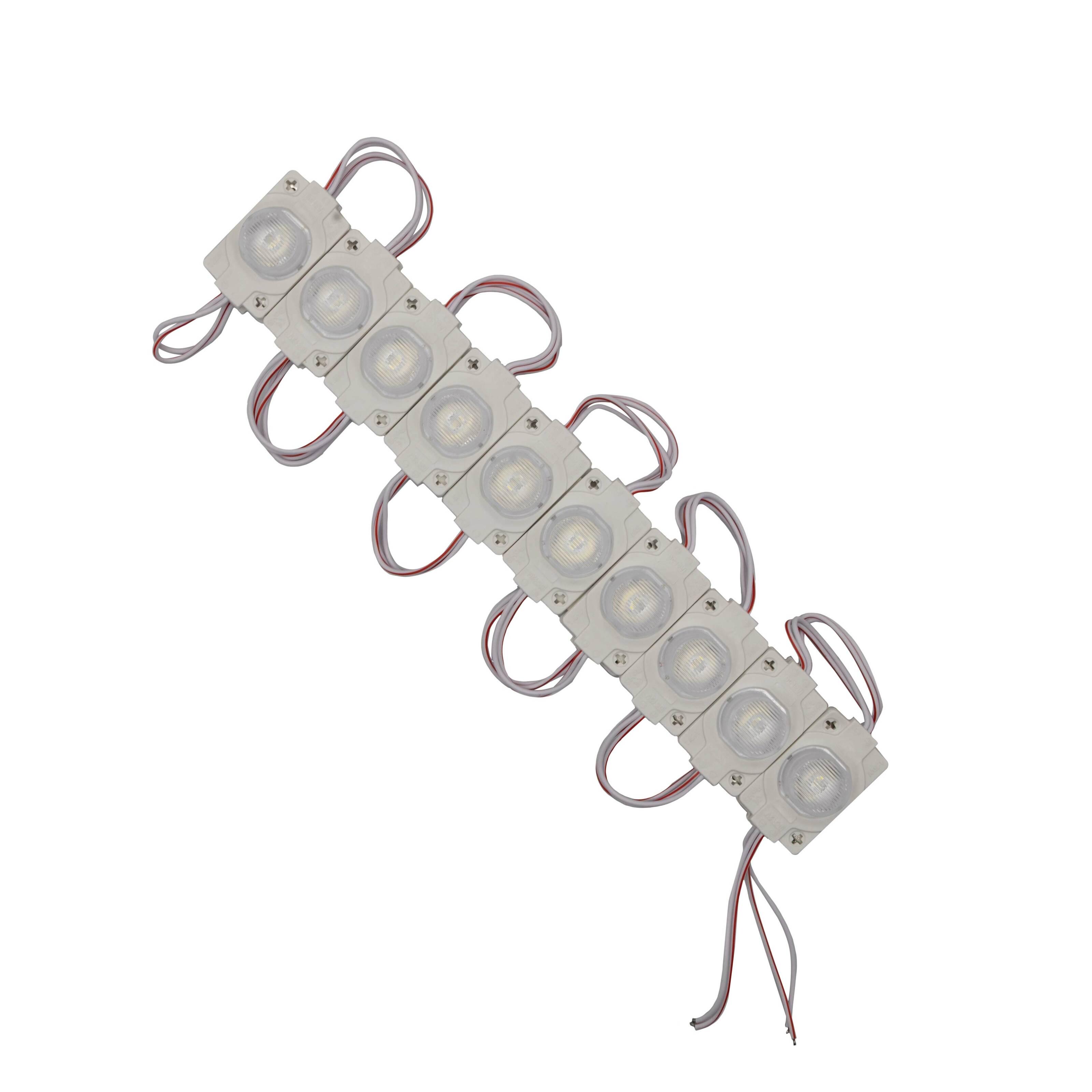 Світлодіодний модуль Prolum V1 SMD3030 1 LED 12V 1,32W IP66 з лінзою Білий (321005)