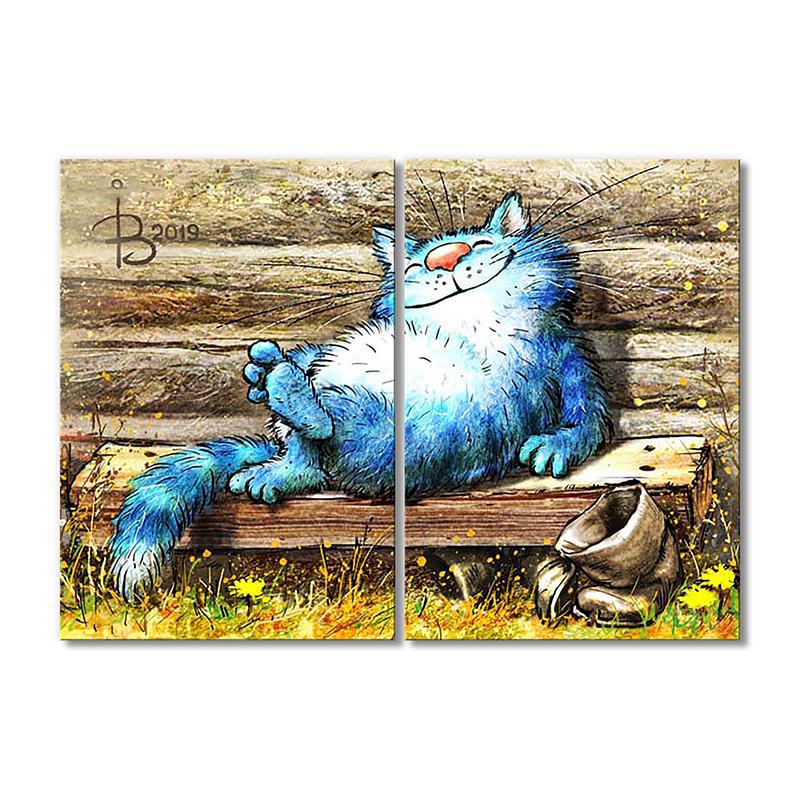 Модульная картина Солнышко припекло 2 модуля 40х60 см