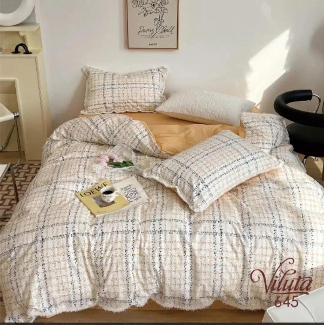 Комплект постельного белья Viluta Twill 645 евро сатин 200х220/70х70 см (1406)