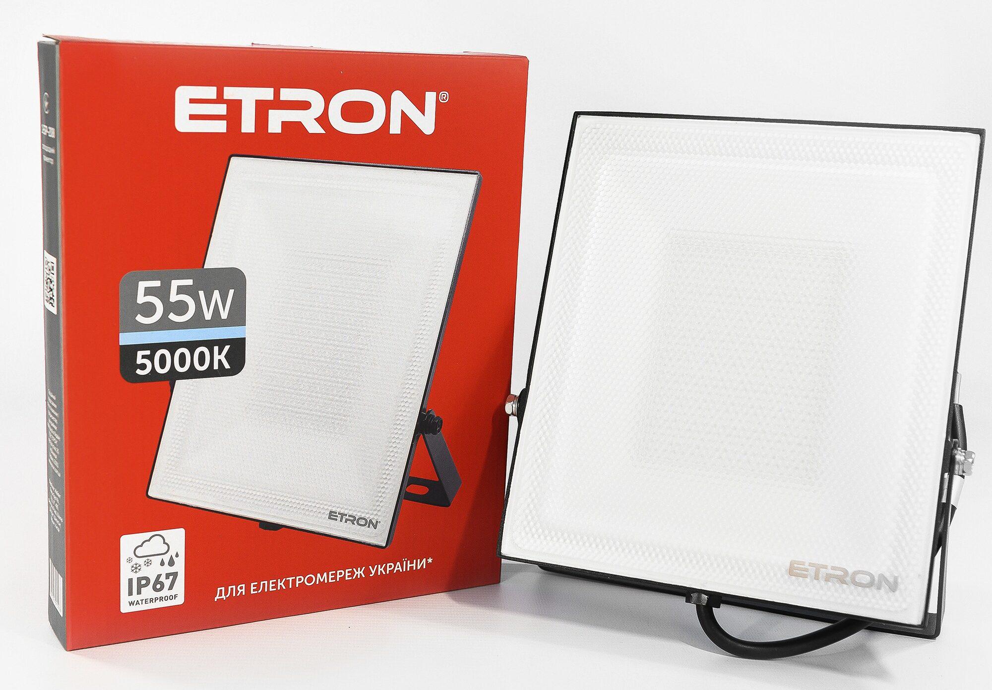 Прожектор світлодіодний ETRON Spotlight 1-ESP-208 55 Вт 5000К (13842)