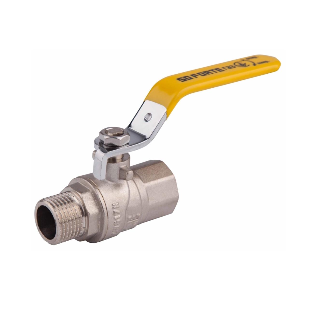 Кран шаровой SD Forte 1 ВН для газа ручка (SF605G25)