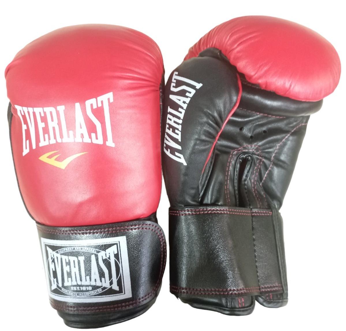 Боксерские перчатки Lev Sport EVERLAST кожа р. 10 Красный/Черный (8585053829330)