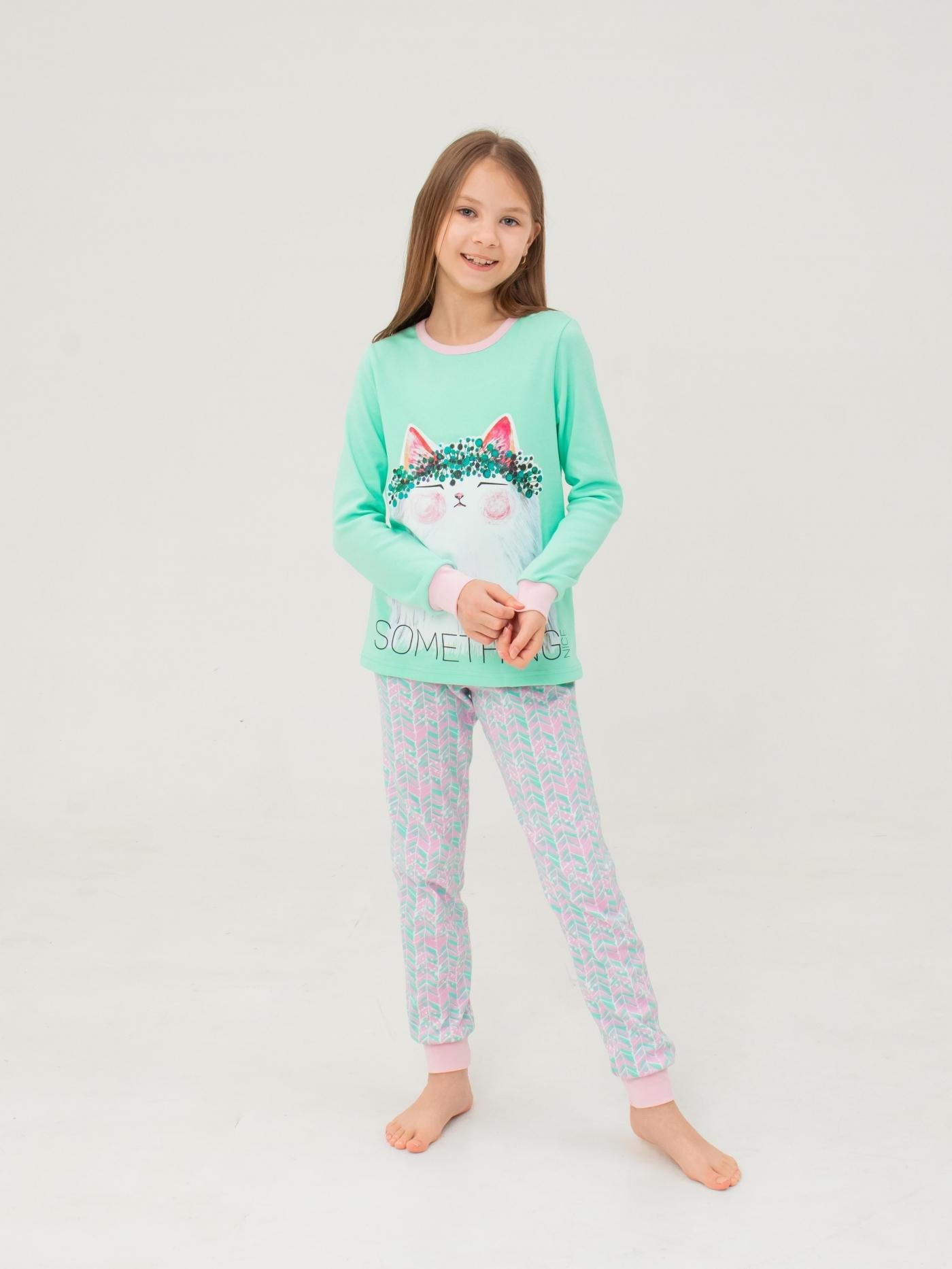 Пижама Smil 122 см. Мятный рисунок (104688)