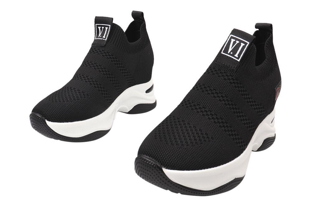 Кросівки жіночі Vikonty з текстилю на платформі р. 38 Чорний (244-21DKH) - фото 5 Кросівки жіночі Vikonty з текстилю на платформі р. 38 Чорний (244-21DKH) - фото 5