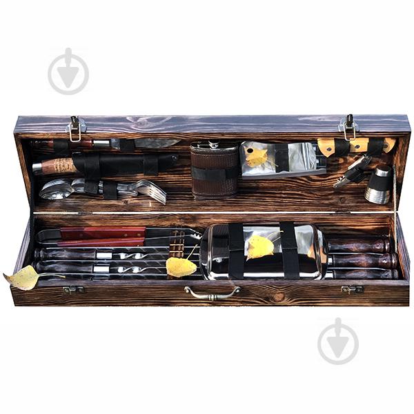 Набор шампуров Gorillas Market Кабан МАХ Gorillas BBQ в деревянной коробке (hub_PmZS53976)