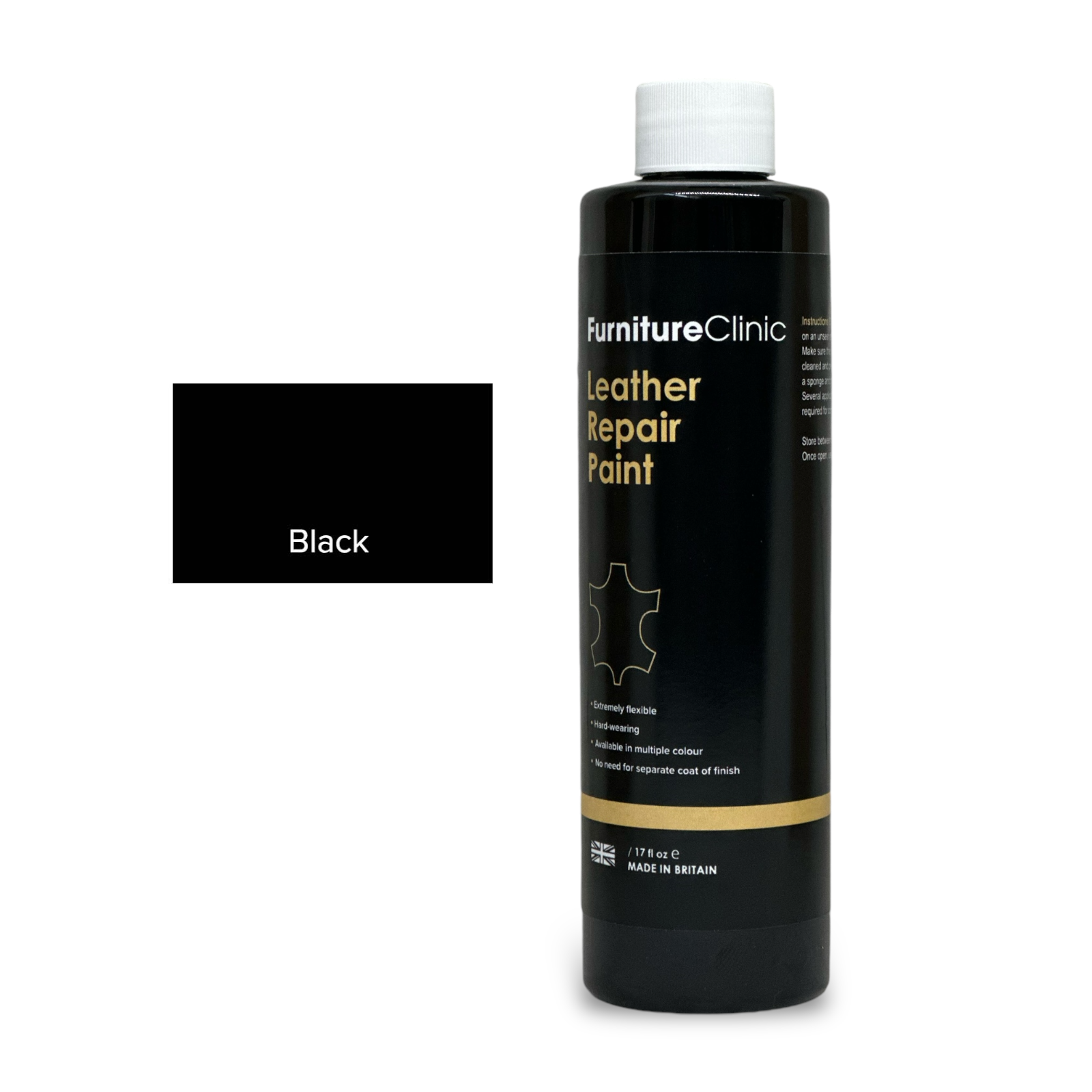 Краска для кожи Furniture Clinic Leather Repair Paint 250 мл Черный (21782422) - фото 11 Краска для кожи Furniture Clinic Leather Repair Paint 250 мл Черный (21782422) - фото 11