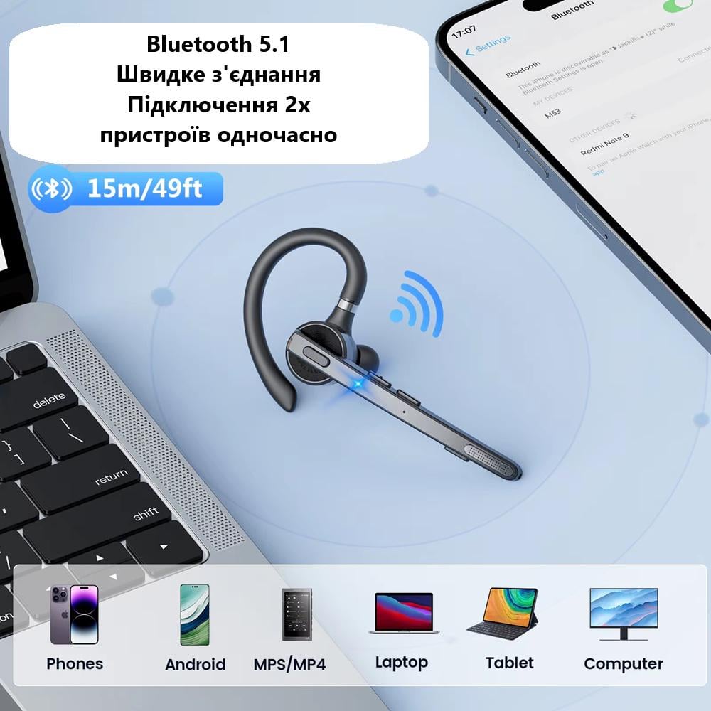 Гарнитура New Bee M53 - фото 6