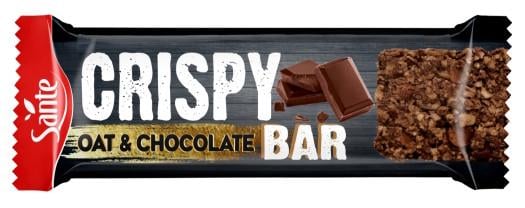 Вуглеводний батончик Sante Crispy Bar 40 г Вівсянка та шоколад (21546-01)