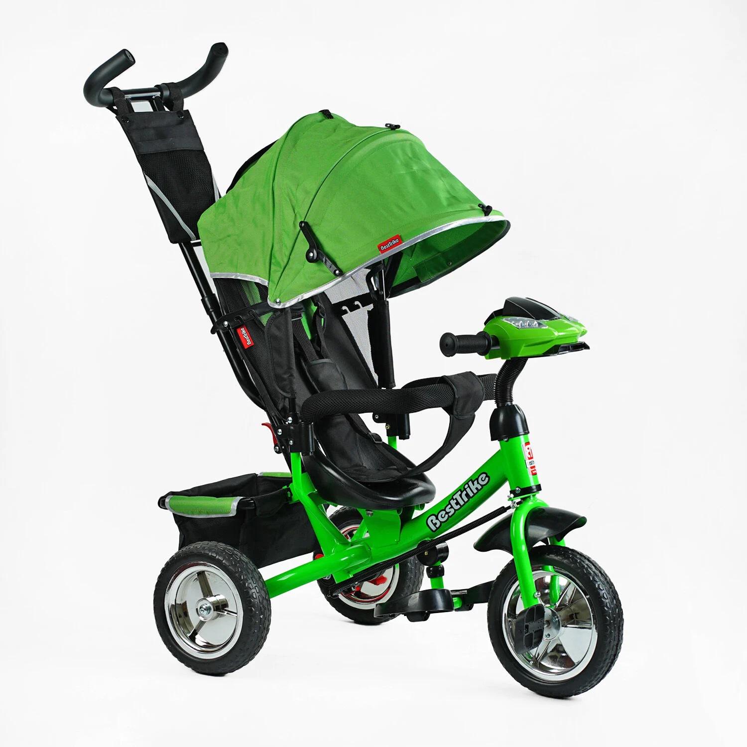 Велосипед детский 3-х колесный Best Trike фара музыкальная с USB Green (150253)