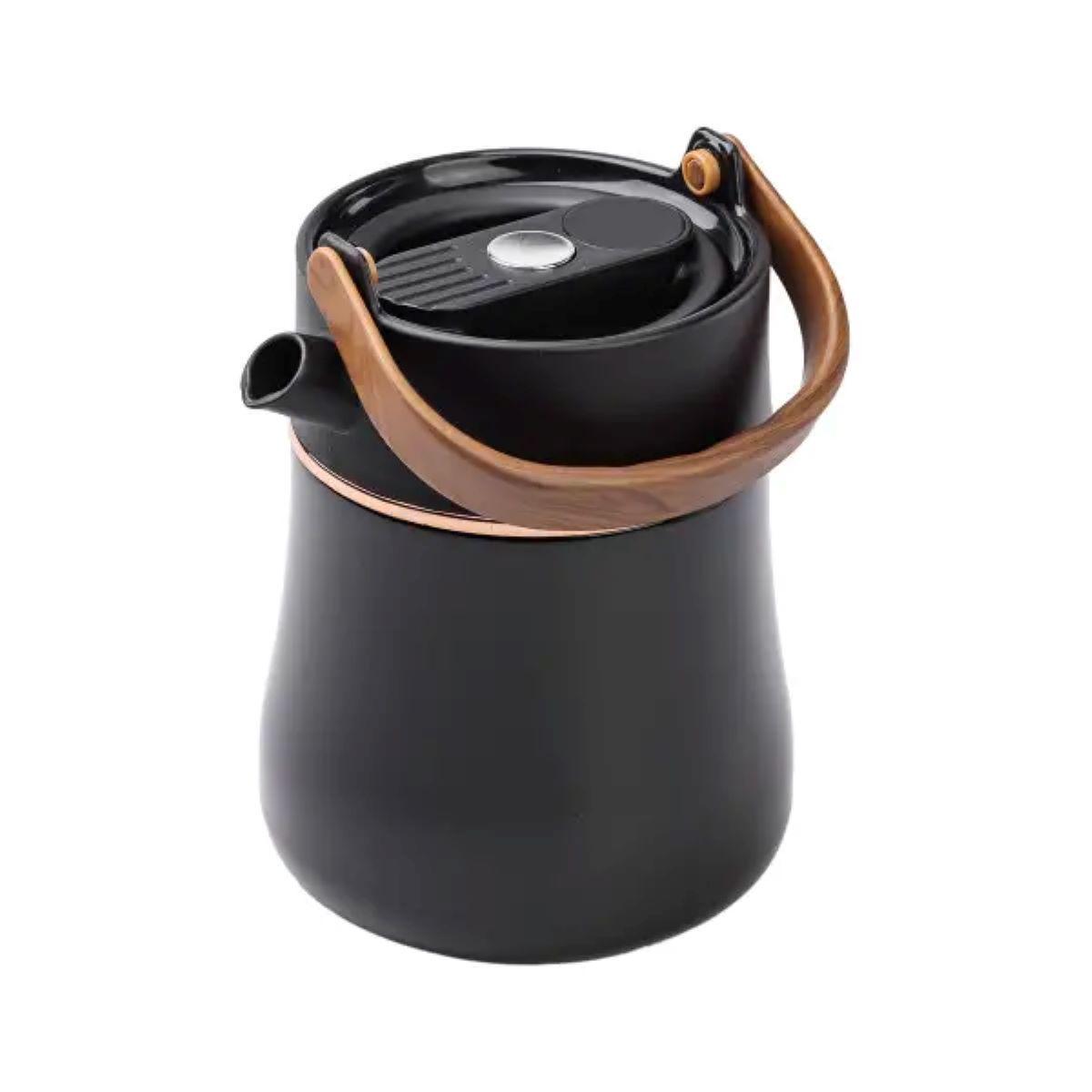 Чайник термос з датчиком температури та вакуумною ізоляцією HP-14-22B 700 мл Чорний (A-033289) - фото 3