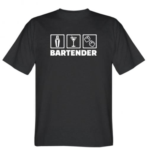 Футболка мужская Бармен XS Черный (15787423-2-194141-XS)