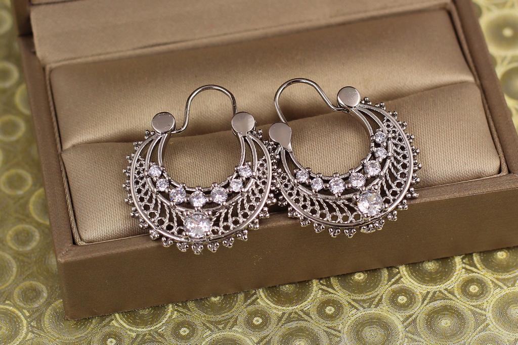 Серьги коромысла Xuping Jewelry Нана 2,9 см Серебристый (29680701)