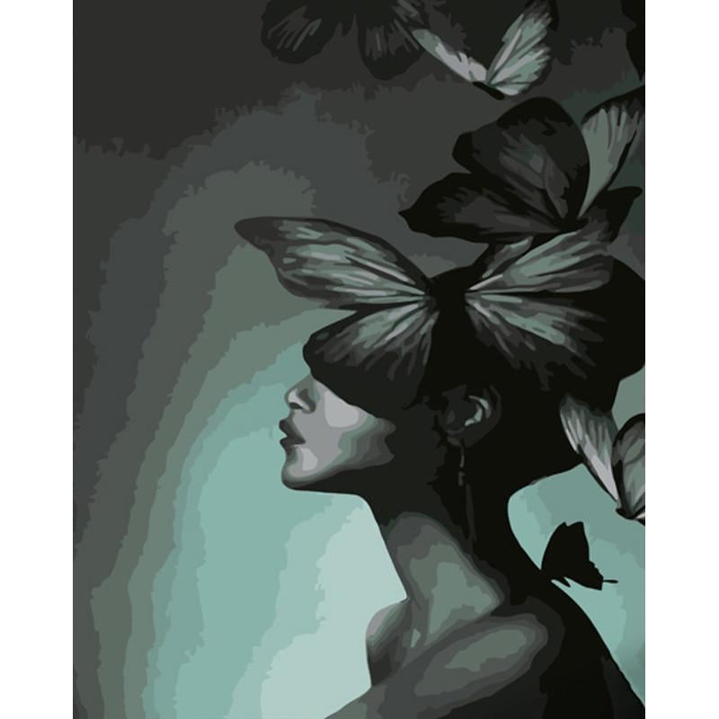 Картина по номерам Strateg Премиум Мысли-бабочки 40х50 см (GS1039)
