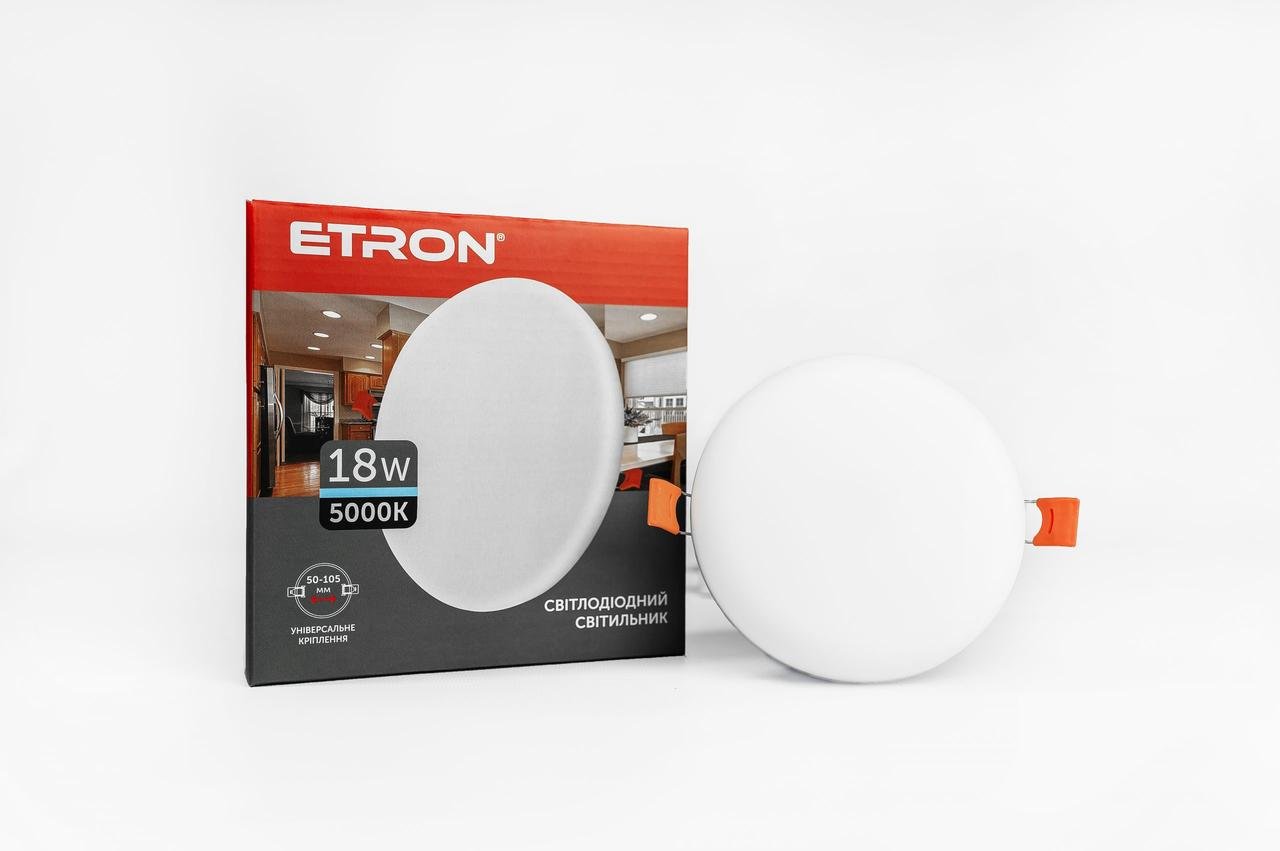 Светильник светодиодный ETRON Decor 1-EDP-611 круг 18 W 5000 K ІР20 (1-EDP-611)