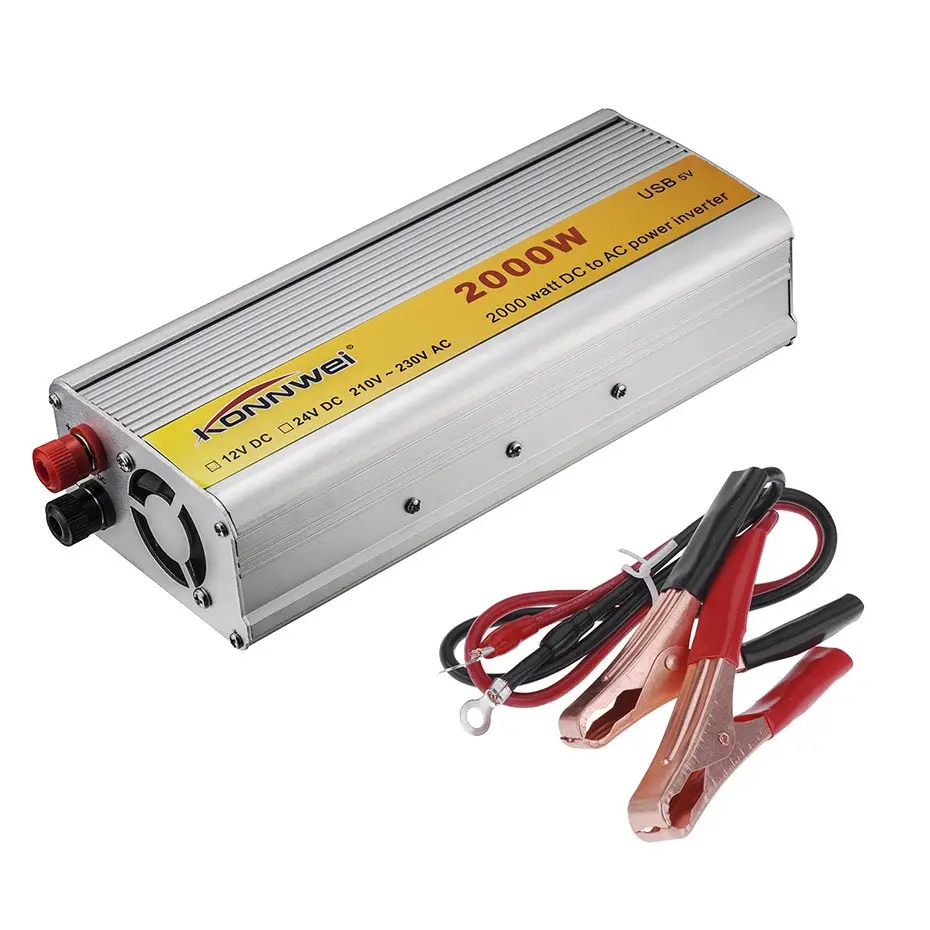 Перетворювач струму Інвертор Konnwei 24V DC 1000W