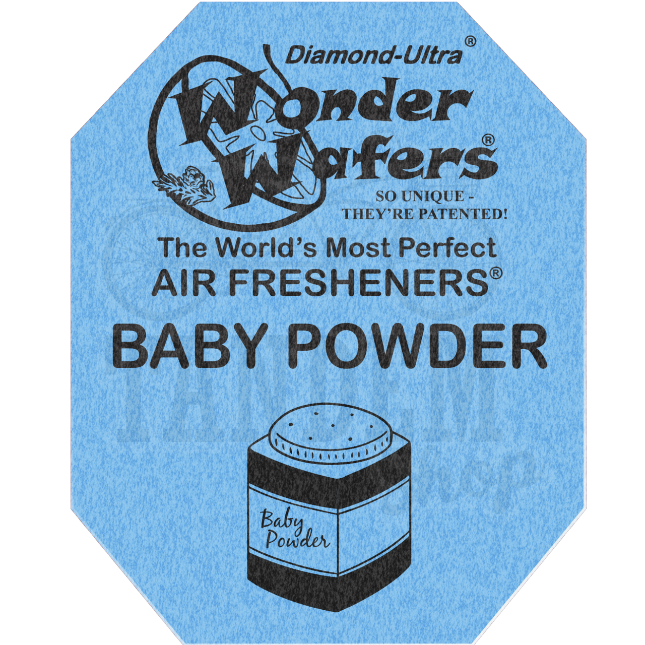 Ароматизатор в пластинке Wonder Wafers Baby Powder 65x50 мм